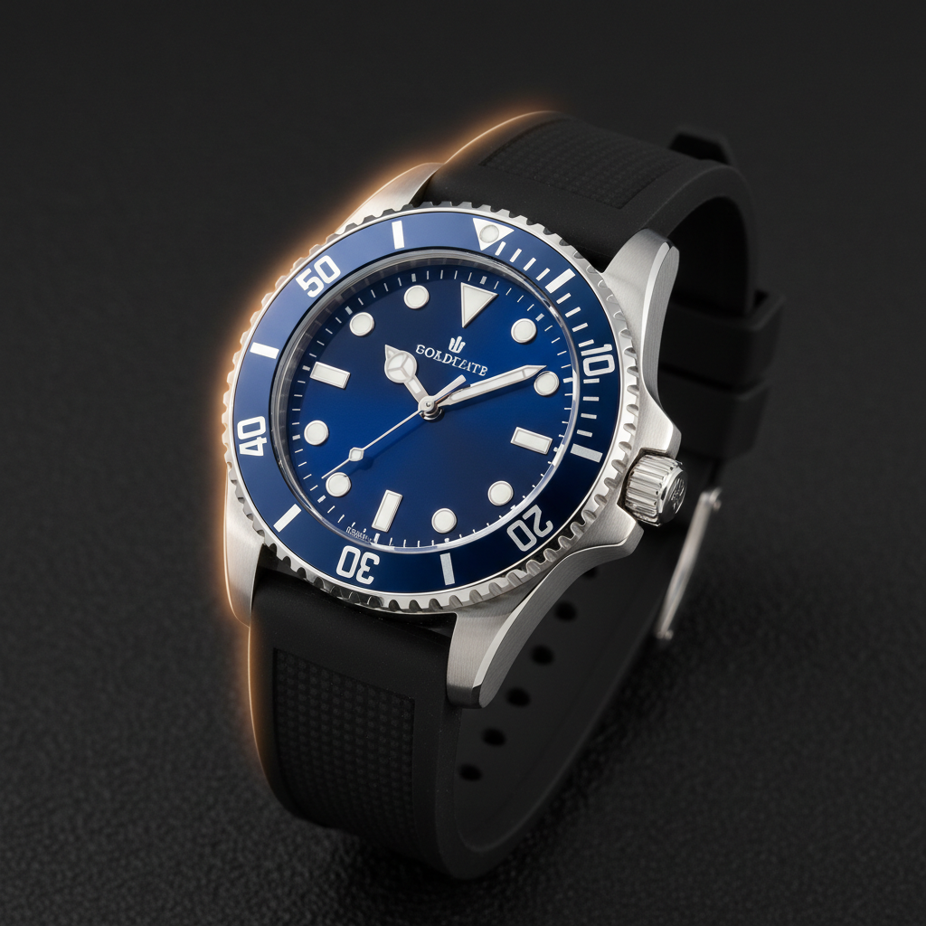 VELMONT Apex blue dial diver watch