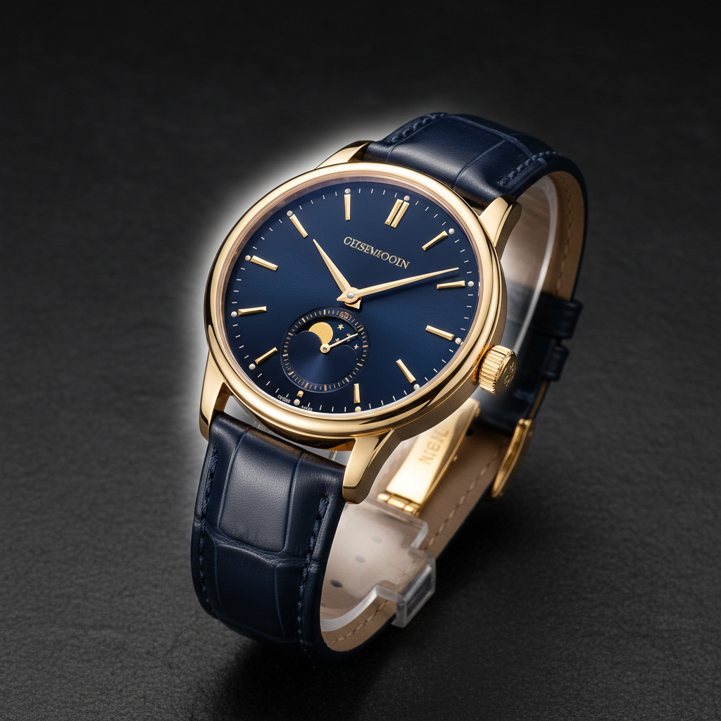 VELMONT Imperial navy moonphase watch