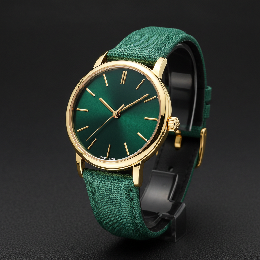 VELMONT Valentina emerald dial gold women's watch